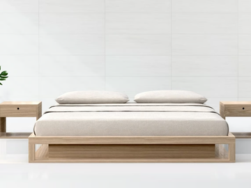 SHIRO - Tatami solid wood double bed by Vivere Zen - view 2